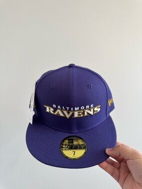 New Era Baltimore Ravens Purple and Gold Fitted Cap